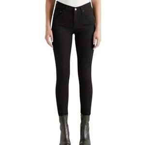Edwin Womens 28 Pixie 9" Mid Rise Skinny Jeans in Black NWT‎